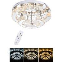 Adjustable LED Crystal Ceiling Light with Remote Control