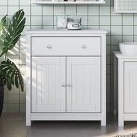Berkfield Home Bathroom Cabinet BERG White 69.5x34x80 cm Solid Wood Pine