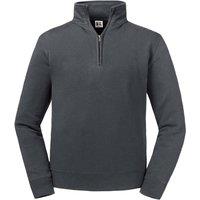 Russell Men's Authentic Quarter Zip Sweatshirt in Grey | Size: 3XL