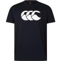 Canterbury Men's Logo Cotton T-Shirt in Black | Size: Large