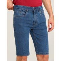 Brian Oak London Men's Blue Smart Fit Denim Shorts | Size: 32