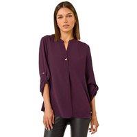 Roman Women's Heart Button Detail Shirt in Purple | Size: 12