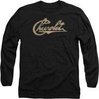 Chevrolet Chevy Script Long Sleeve T-Shirt, Black | Size: 2XL