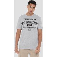 TAXI Property Of Sunshine Cab T-Shirt, Athletic Heather in Grey | Size: 2XL