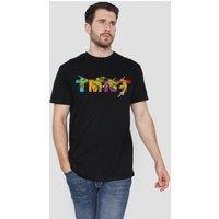 Teenage Mutant Ninja Turtles Tmnt Arcade Main Screen T-Shirt, Black | Size: 3XL