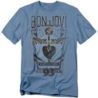 Bon Jovi Keep The Faith T-Shirt, Carolina Blue | Size: Small