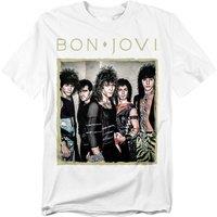 Bon Jovi Framed T-Shirt, White | Size: Medium