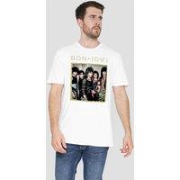 Bon Jovi Framed T-Shirt, White | Size: 2XL