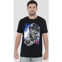 Garfield Dj Lazy T-Shirt, Black | Size: Large