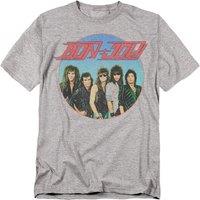 Bon Jovi Bon Sphere T-Shirt, Athletic Heather in Grey | Size: 2XL