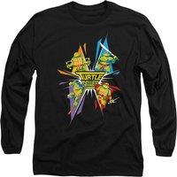 Teenage Mutant Ninja Turtles Tmnt Turtle Power Long Sleeve T-Shirt, Black | Size: XL