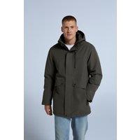 Animal Men's 'Lisbon' Waterproof Breathable Side Pockets Taped Seams Thermal Parka in Olive | Size: XS