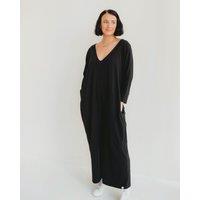 Turtledove London Women's Mai Black V-Neck Jumpsuit | Size: 14-18