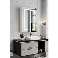 Rectangular 1 Door LED Dimmable Mirror Cabinet