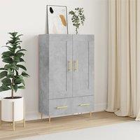 Berkfield Home Highboard Concrete Grey 69.5x31x115 cm Engineered Wood