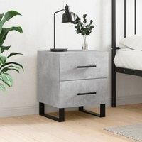 Berkfield Home Bedside Cabinet Concrete Grey 40x35x47.5 cm Engineered Wood