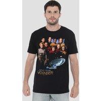 Star Trek Voyager Crew T-Shirt, Black | Size: 5XL