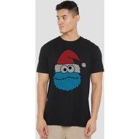Sesame Street Cookie Monster Christmas T-Shirt, Black | Size: Small