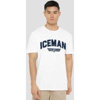 TOP GUN Iceman Varsity T-Shirt, White | Size: Medium