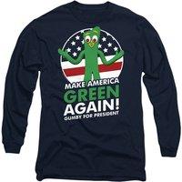 Other Gumby For President Long Sleeve T-Shirt, Navy | Size: Medium
