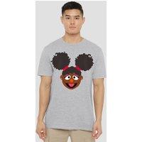Sesame Street Gabrielle Face T-Shirt, Athletic Heather in Grey | Size: 4XL