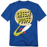 South Park Cheesy Poofs T-Shirt, Royal in Blue | Size: Large