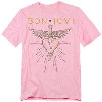 Bon Jovi Greatest Hits T-Shirt, Pink | Size: Medium