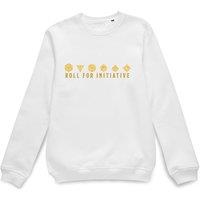 Dungeons & Dragons Official Roll For Initiative Sweatshirt - White | Size: 2XL