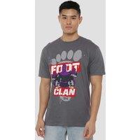 Teenage Mutant Ninja Turtles Foot Clan 84 T-Shirt, Charcoal in Grey | Size: Small