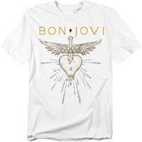Bon Jovi Greatest Hits T-Shirt, White | Size: 5XL