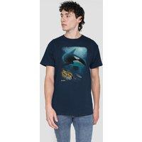 Other Wildlife Salmon Hunter Orca T-Shirt, Navy | Size: 5XL