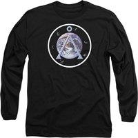 StarGate Sg1 Earth Emblem Long Sleeve T-Shirt, Black | Size: 2XL