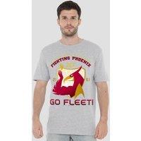 Star Trek Fighting Phoenix T-Shirt, Athletic Heather in Grey | Size: 5XL