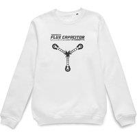 Back To The Future Official Powered by Flux Capacitor Sweatshirt - White | Size: 2XL