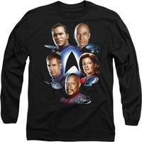Star Trek Starfleets Finest Long Sleeve T-Shirt, Black | Size: Medium