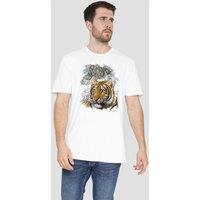 The Wildlife Wildlife Tigers T-Shirt, White | Size: 4XL