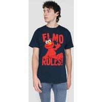 Sesame Street Elmo Rules T-Shirt, Navy | Size: 4XL