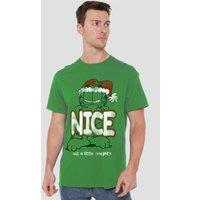Garfield A Little Naughty T-Shirt, Kelly Green | Size: XL