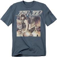 Bon Jovi Runaway Jon T-Shirt, Slate in Grey | Size: Small