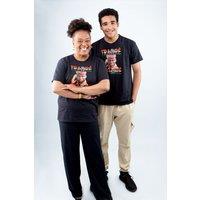 JTAPHRIQUE TRAOR Graphic T-Shirt | Pan-African Revolutionary Tee in Black | Size: 2XL