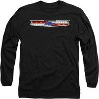 Chevrolet 56 Bel Air Emblem Long Sleeve T-Shirt, Black | Size: Small