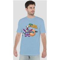 Nickelodeon Aaahh Real Monsters Oblina, Ickis & Krumm T-Shirt, Light Blue | Size: Medium