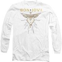 Bon Jovi Greatest Hits Long Sleeve T-Shirt, White | Size: 2XL