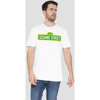 Sesame Street Logo T-Shirt, White | Size: Small
