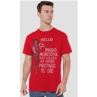 Princess Bride Hello My Name Is T-Shirt, Red | Size: 2XL