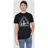 Star Trek White Academy Logo T-Shirt, Black | Size: Large