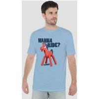 Gumby Wanna Ride T-Shirt, Light Blue | Size: 3XL