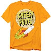South Park Cheesy Poofs T-Shirt, Gold | Size: Small