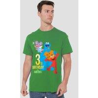 Sesame Street 3Rd Birthday T-Shirt, Kelly Green | Size: Large