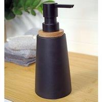 Showerdrape Sonata Black & Bamboo Liquid Soap Dispenser